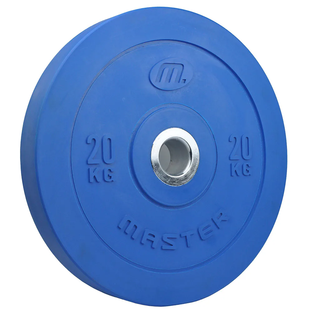Viktskiva Master Fitness Bumperplate Färgade
